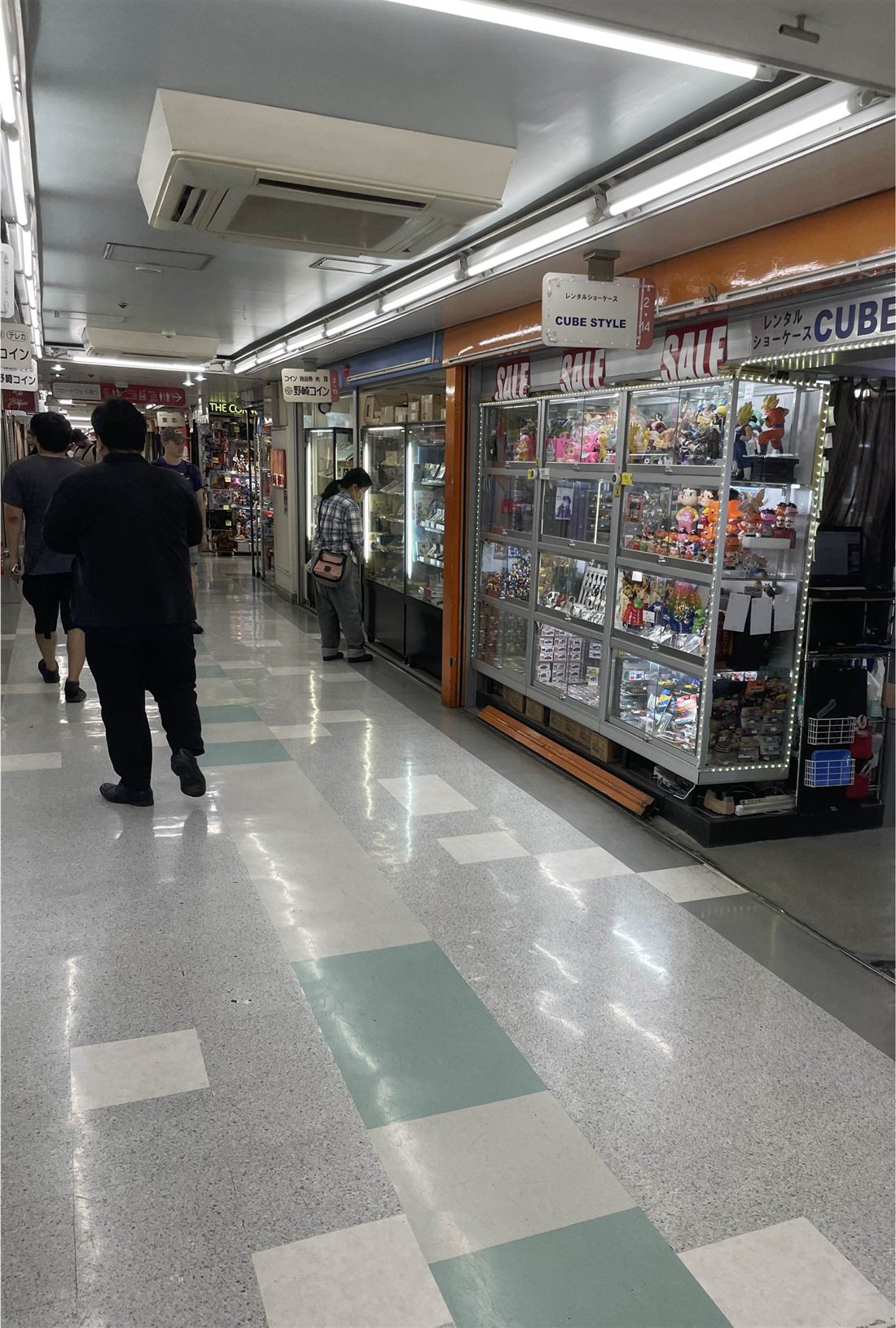 Searching collectible stores in Nakano Broadway